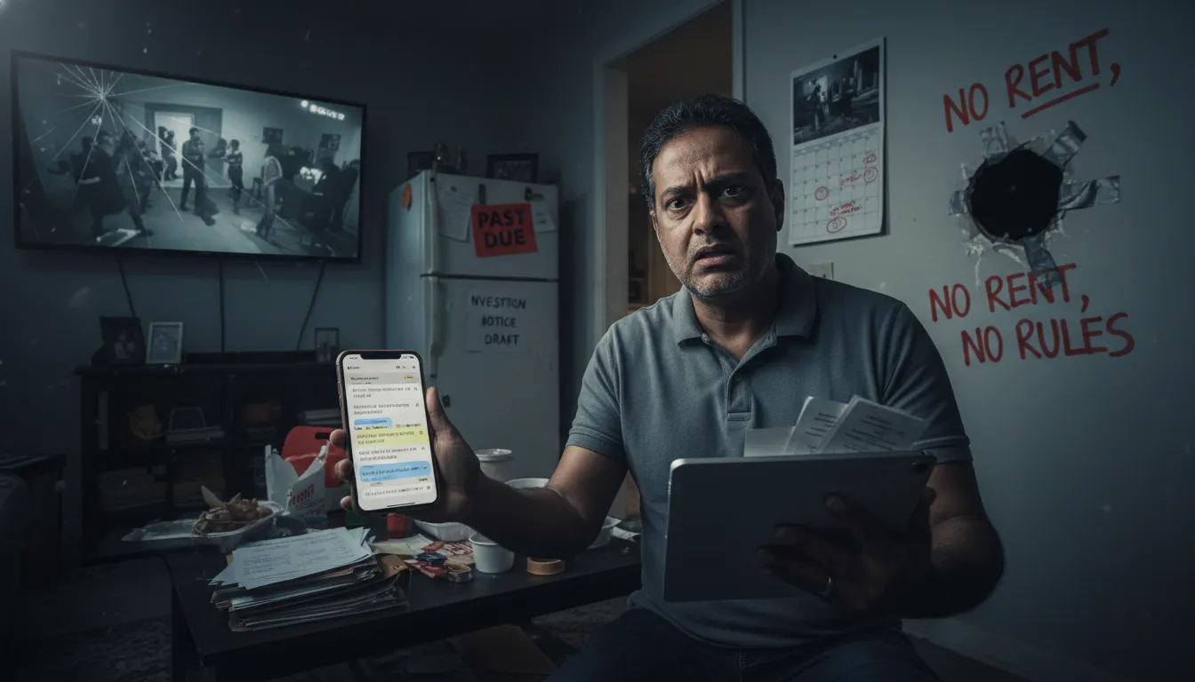 Southern Utah vacation rental patio at golden hour with e-bikes, car, and red rock Zion cliffs in the distance