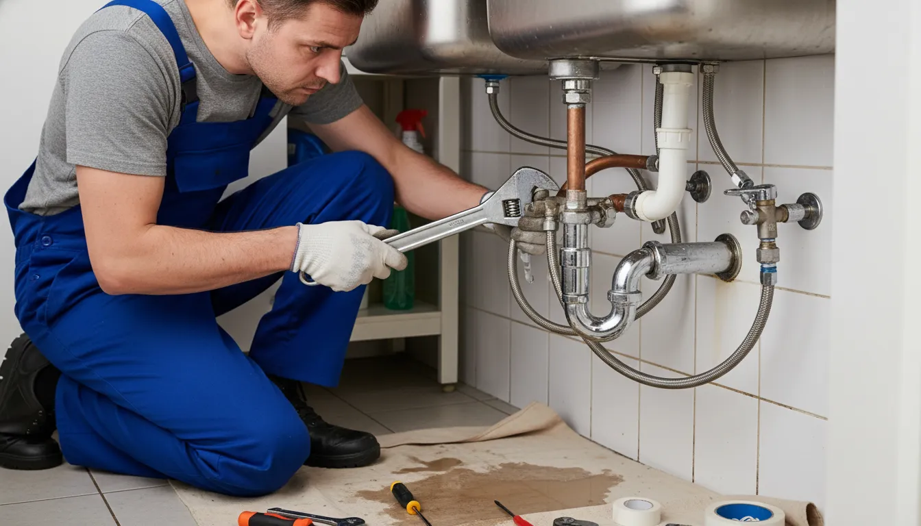 Backyard pool filter with multiport valve and pressure gauge during routine maintenance
